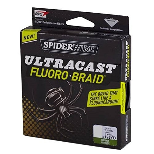 Berkley SPIDERWIRE ULTRACAST FLUORO BRAID 65LB 125YD MGRN Fishing