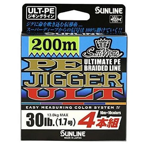 SUNLINE PE Jigger ULT X4 200m #1.7 / 30lb PE Braid